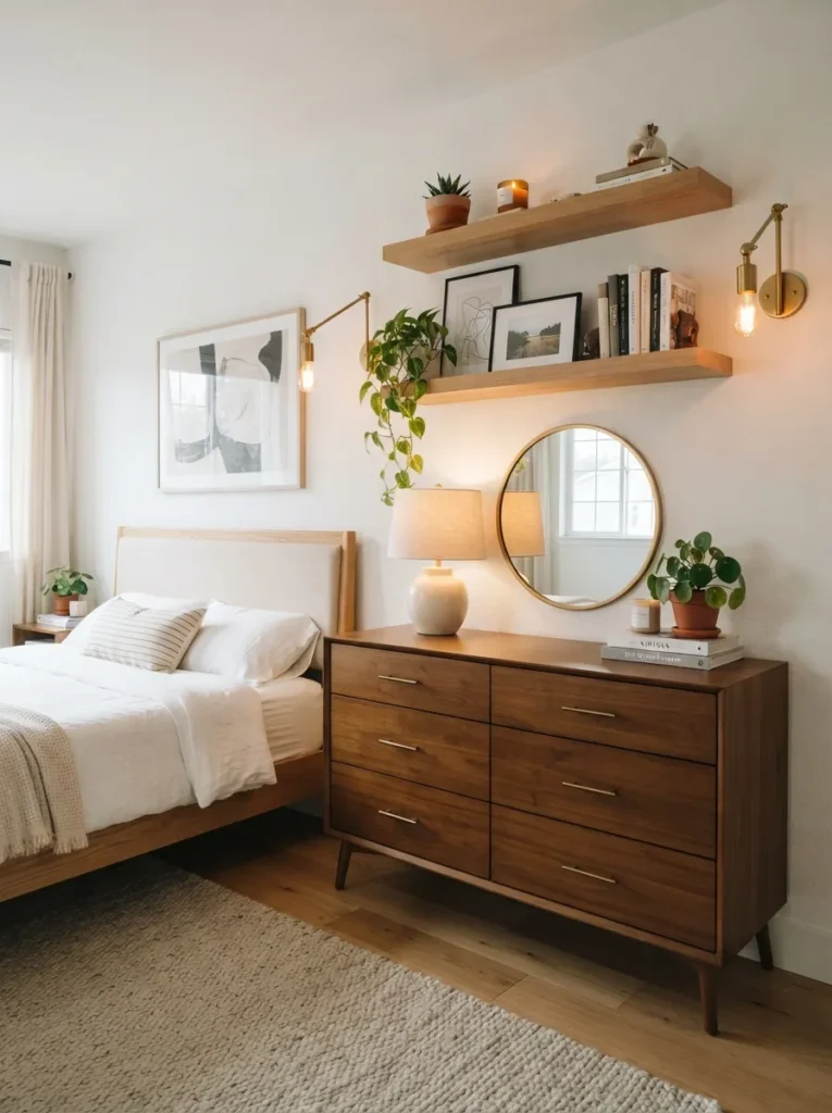 floating shelves styling baddie bedroom idea modern