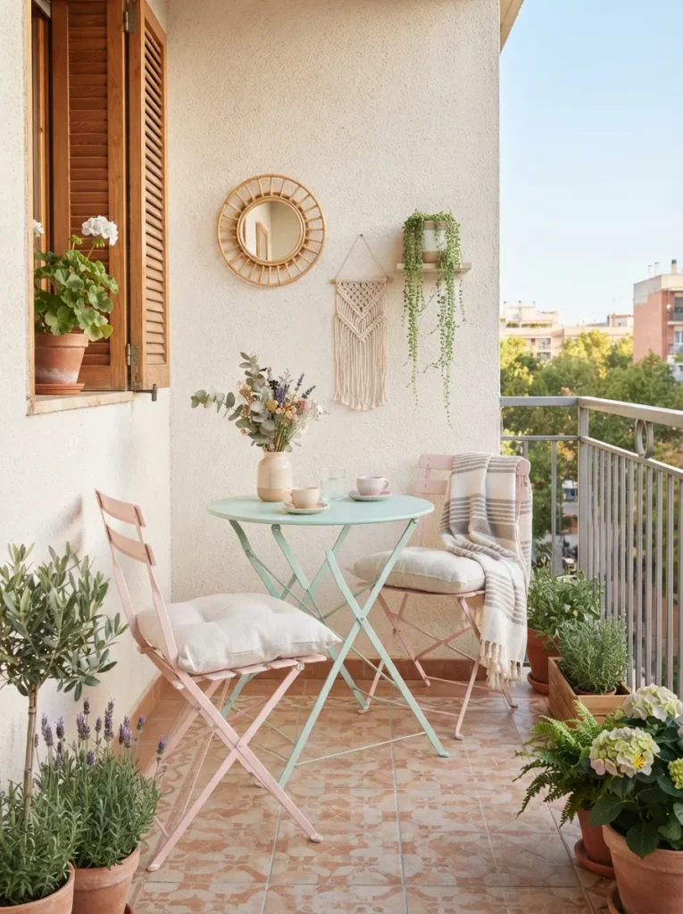 foldable bistro set small patio decor idea 2026