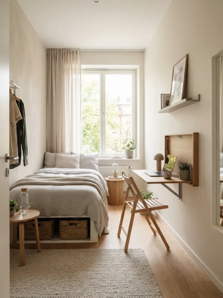 foldable furniture pieces small bedroom idea modern