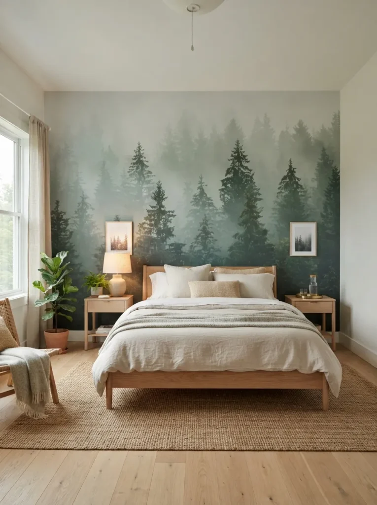 forest mural wall forest bedroom idea magical 2026