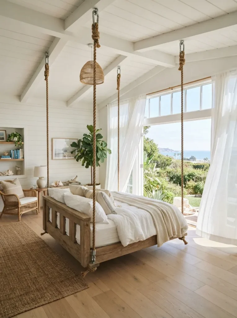 hanging swing bed unique bed idea stylish 2026