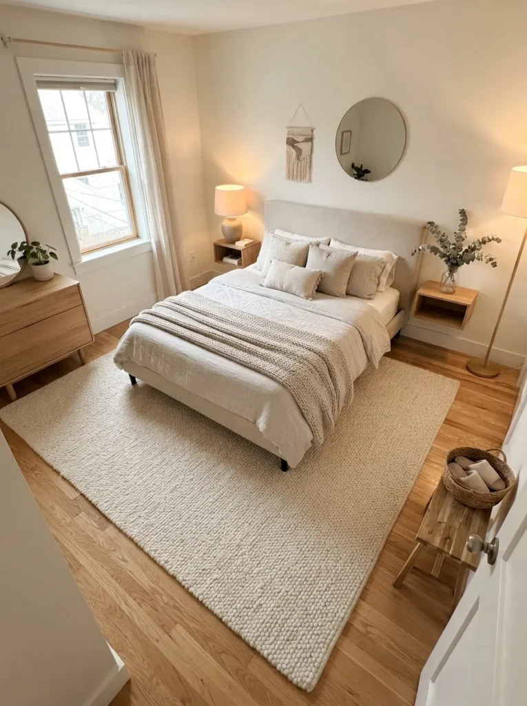 large area rug small bedroom idea modern spacious