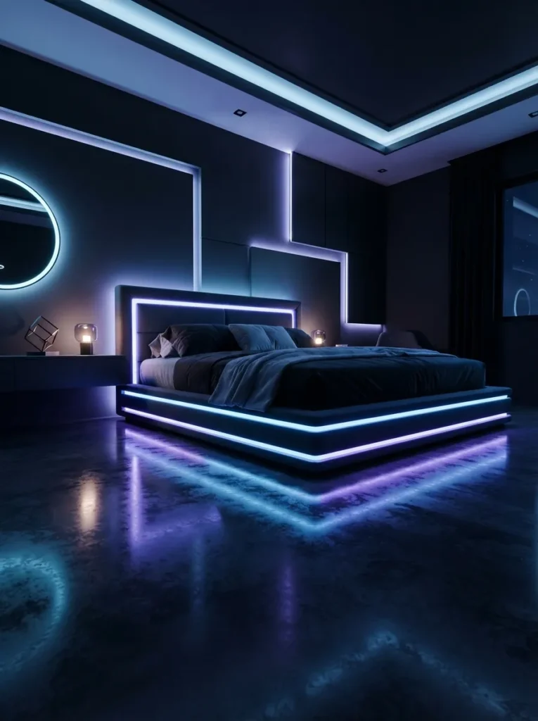 led glow bed unique bed idea modern bedroom 2026