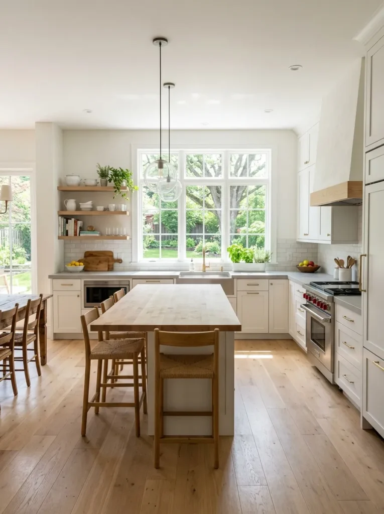 light color palette small kitchen idea modern 2026