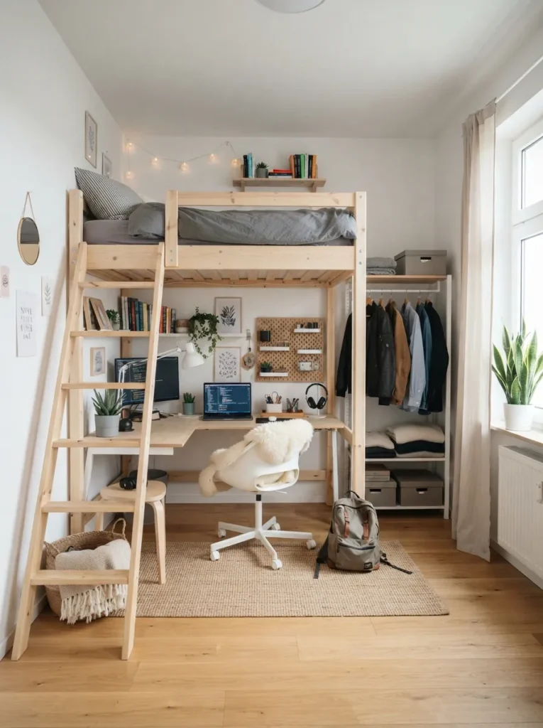 loft style bed unique bed idea space saving 2026