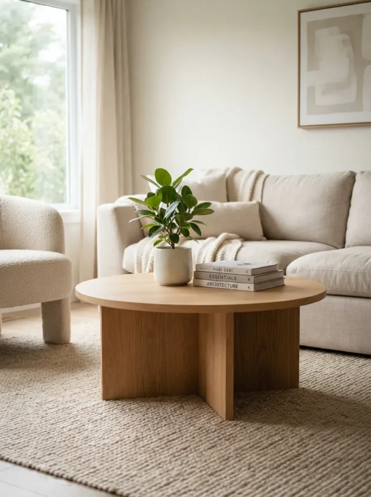 minimal coffee table styling summer home decor idea modern
