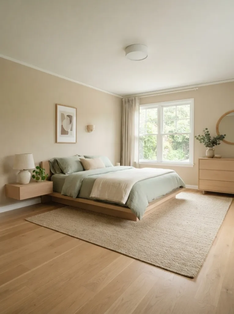 minimal forest palette forest bedroom idea 2026