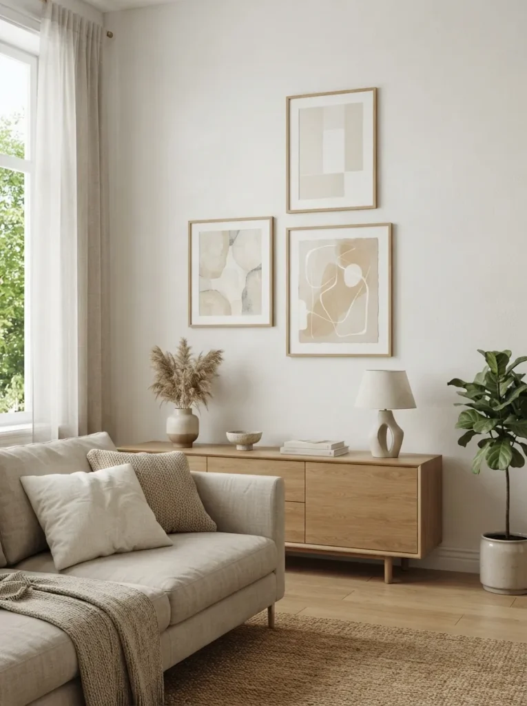 neutral wall art summer home decor idea modern