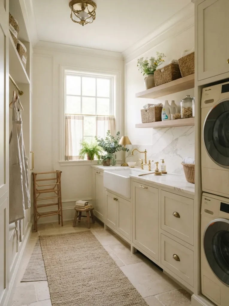 oversized utility sink luxury laundry room idea modern

