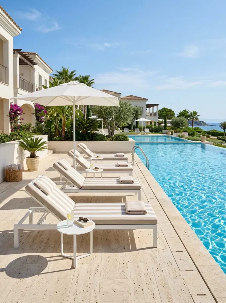 poolside chaise loungers outdoor furniture idea patio