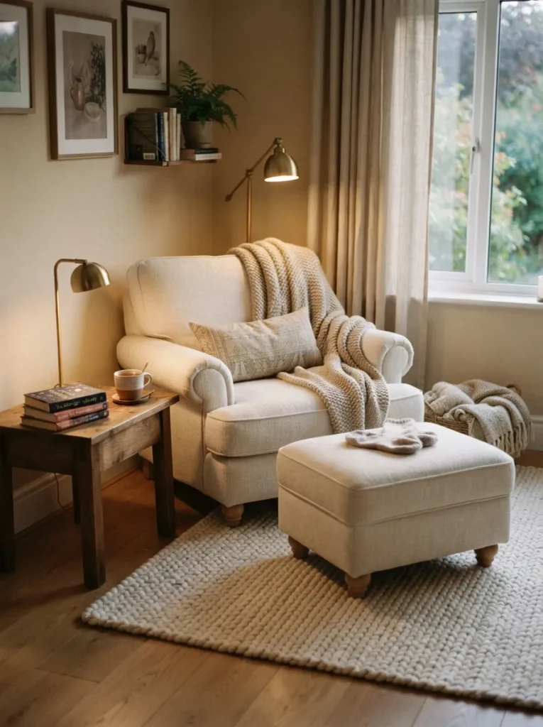 reading chair with ottoman cozy reading chair idea modern