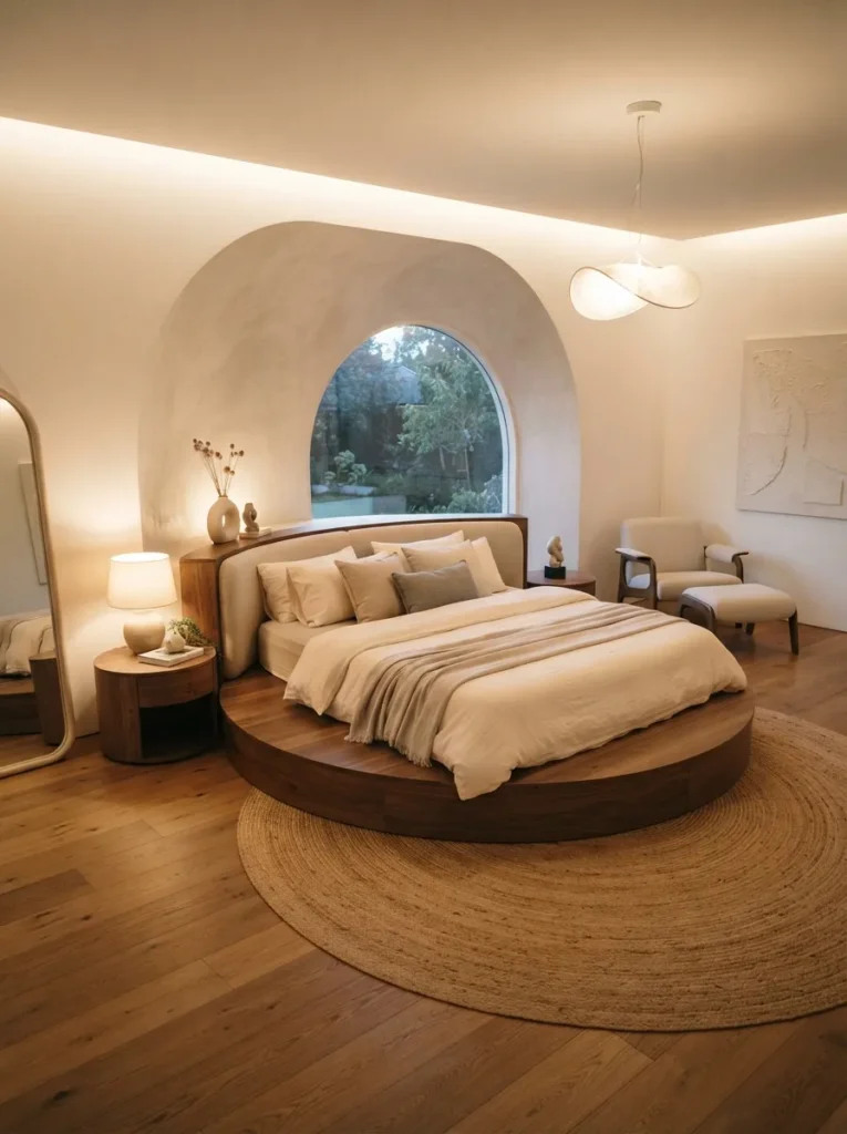 round platform bed unique bed idea stylish 2026