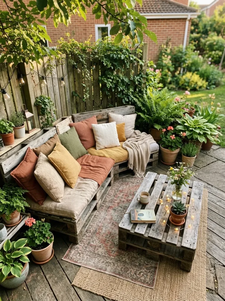 rustic pallet furniture outdoor furniture idea 2026