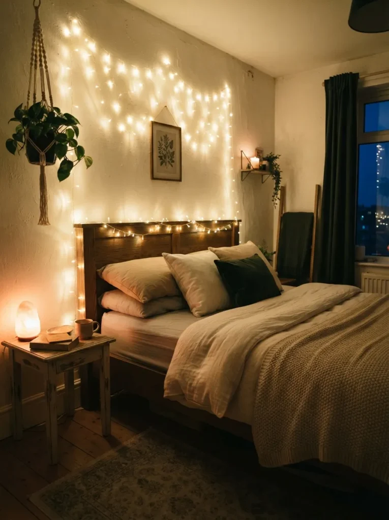 soft fairy lighting forest bedroom idea magical 2026