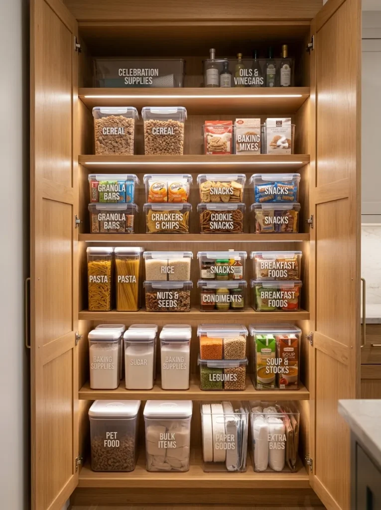 stacked storage bins small kitchen idea 2026
