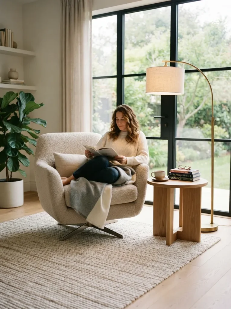 swivel armchair spot cozy reading chair idea 2026