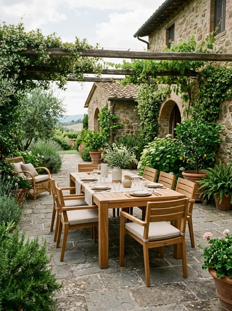 teak wood dining outdoor furniture idea patio 2026