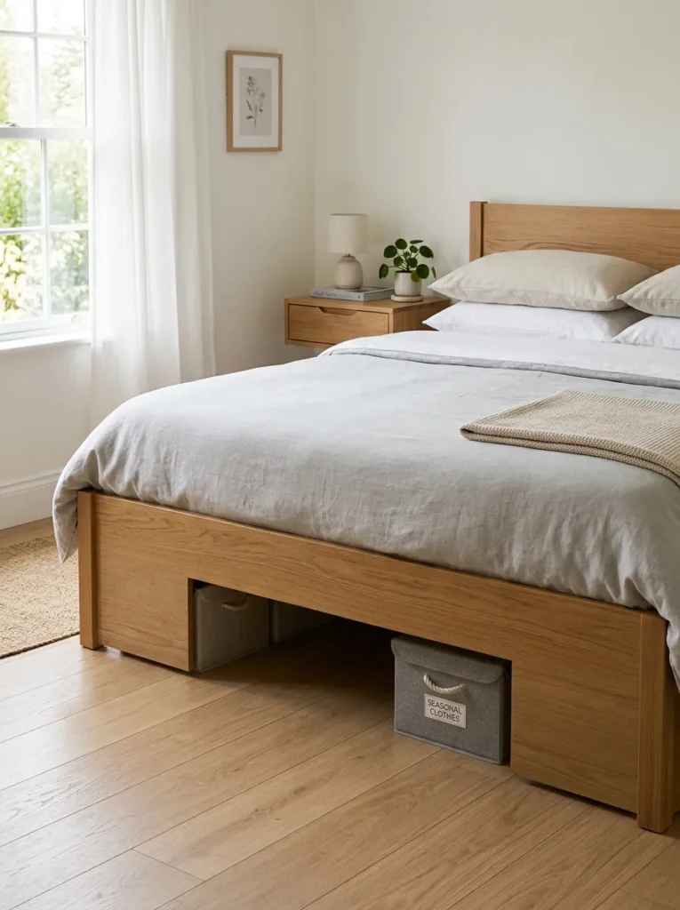 under bed storage style teen girl bedroom idea 2026
