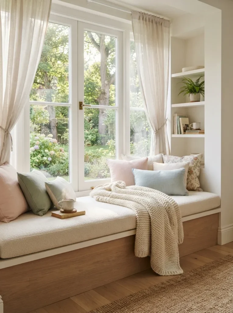window nook seating cozy reading chair idea modern