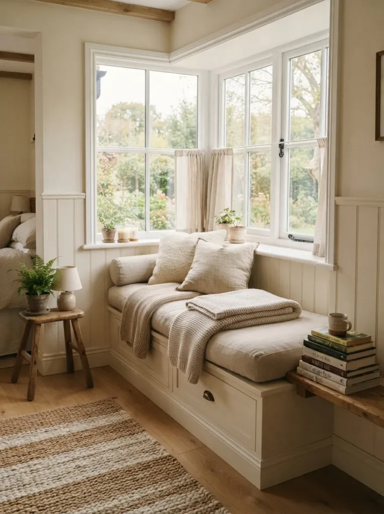 window seat nook bedroom window idea cozy 2026