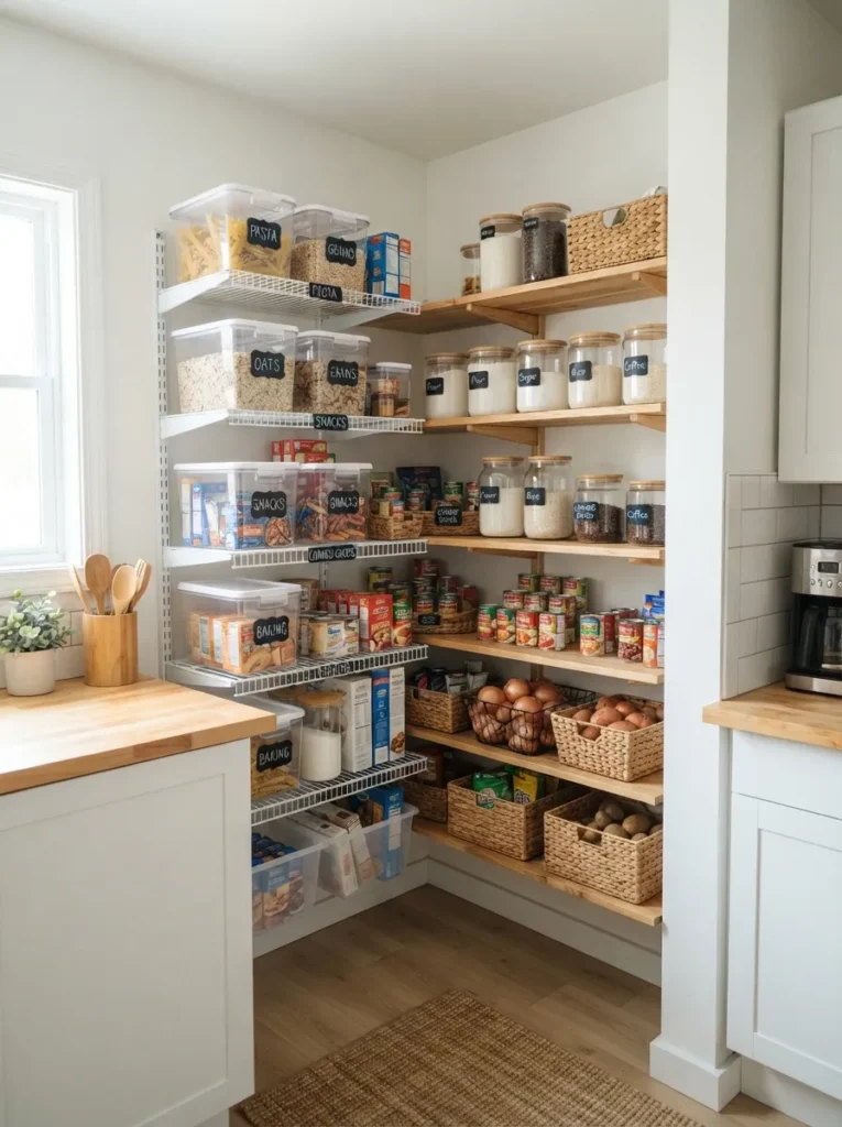budget corner kitchen pantry ideas for any home 2026