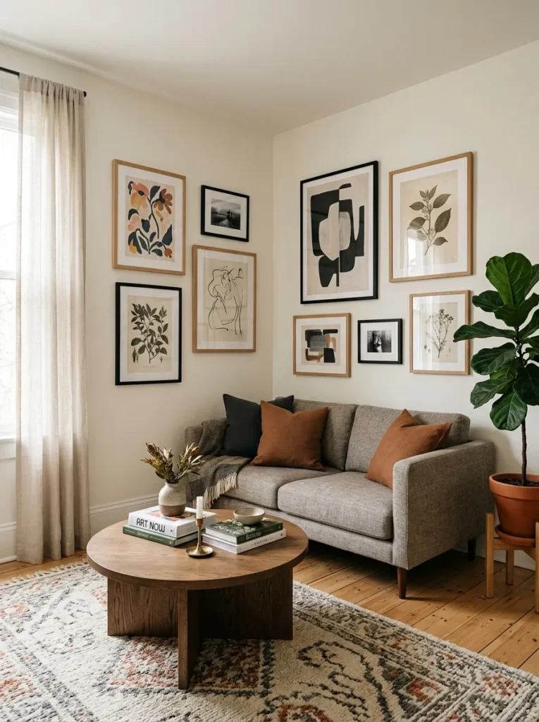 Corner Wall Gallery Ideas
