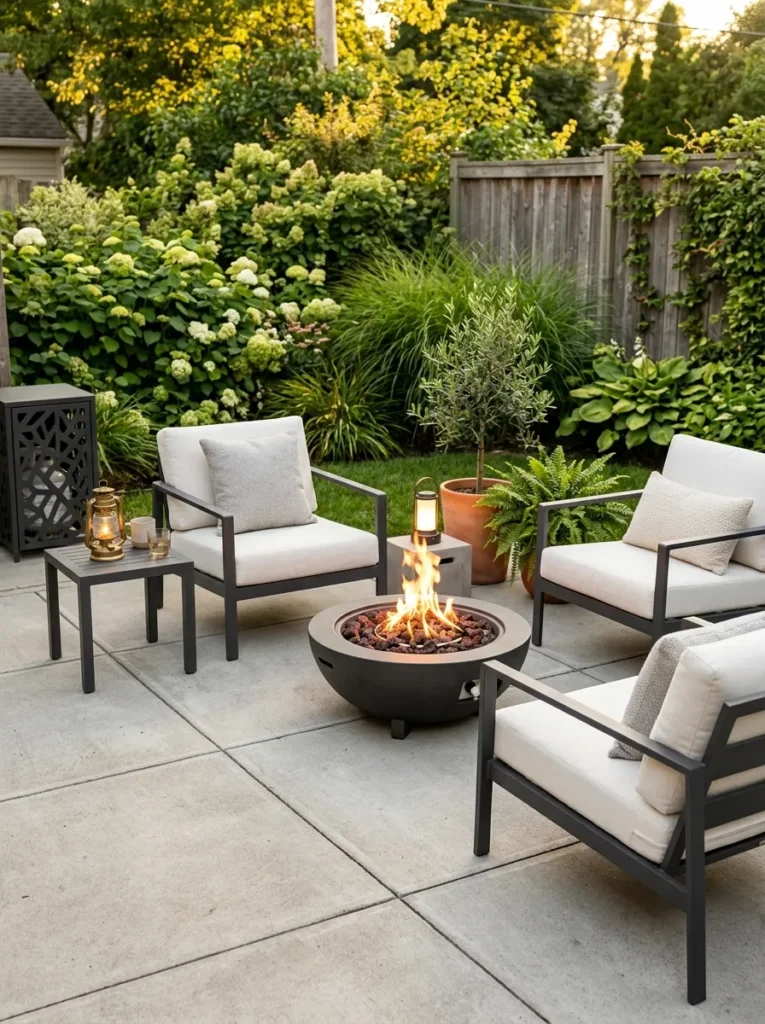portable fire bowl backyard fire pit lounge idea 2026