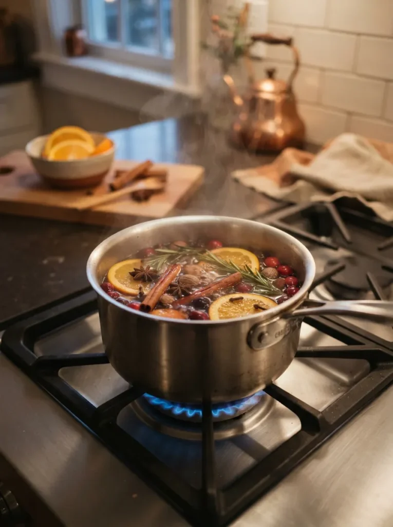 scented simmer pot fall home decor idea modern