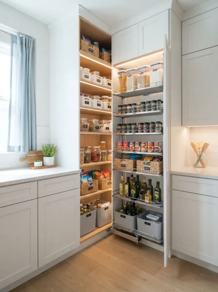 smart corner kitchen pantry ideas for small spaces 2026