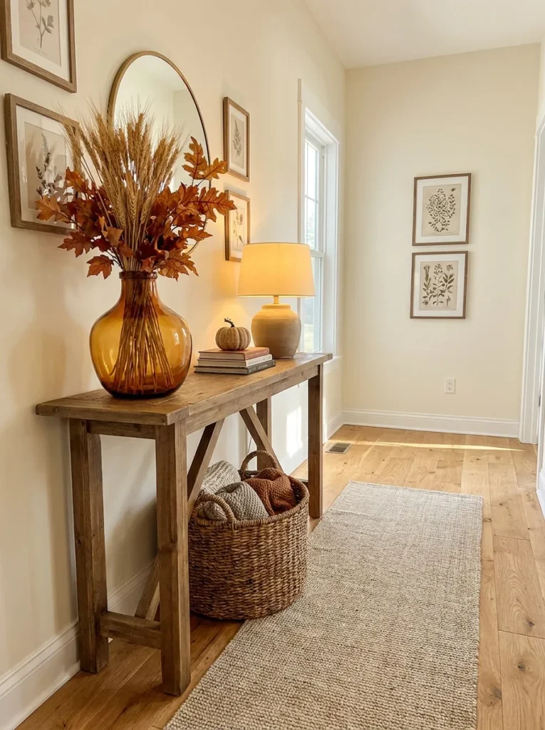 amber entryway glow fall decor idea for your home 2026