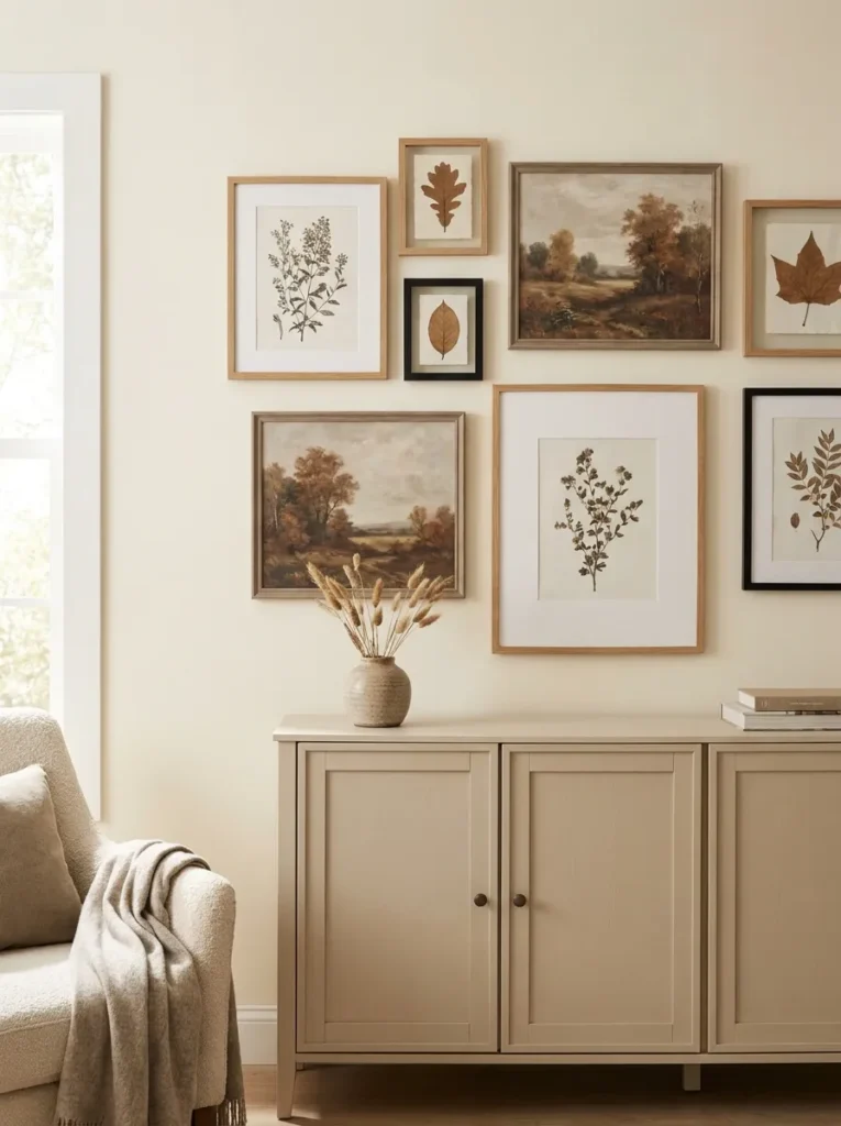 autumn gallery wall fall decor idea for your home 2026