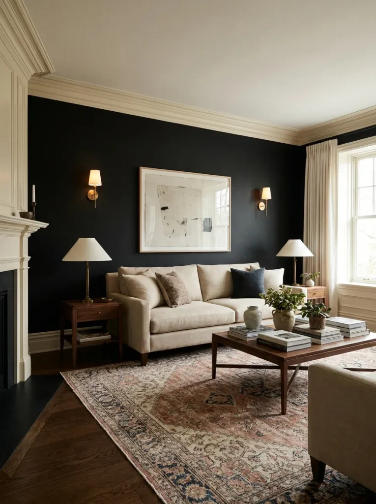 classic black accent walls for any home style 2026