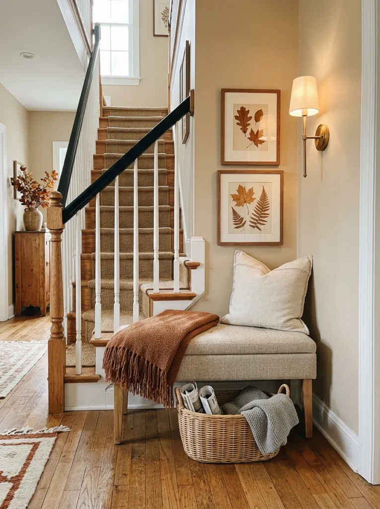 cozy layered landing fall decor idea for your home 2026