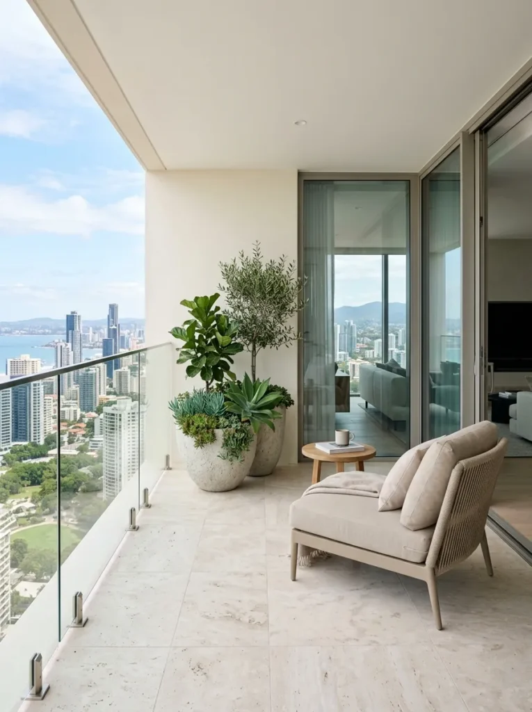 frameless glass railing balcony grill design idea modern