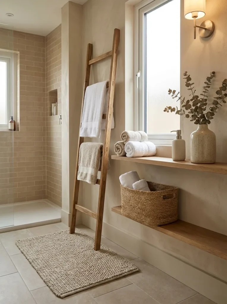 plush towel layers cozy bathroom idea 2026