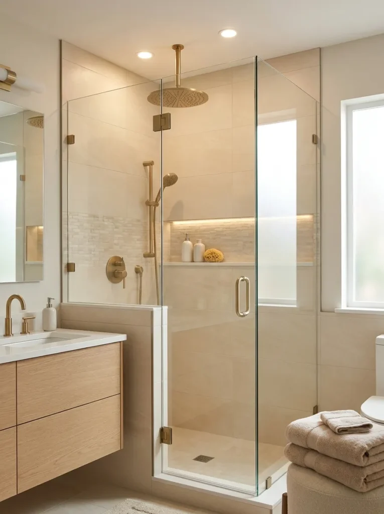 rainfall shower comfort cozy bathroom idea 2026