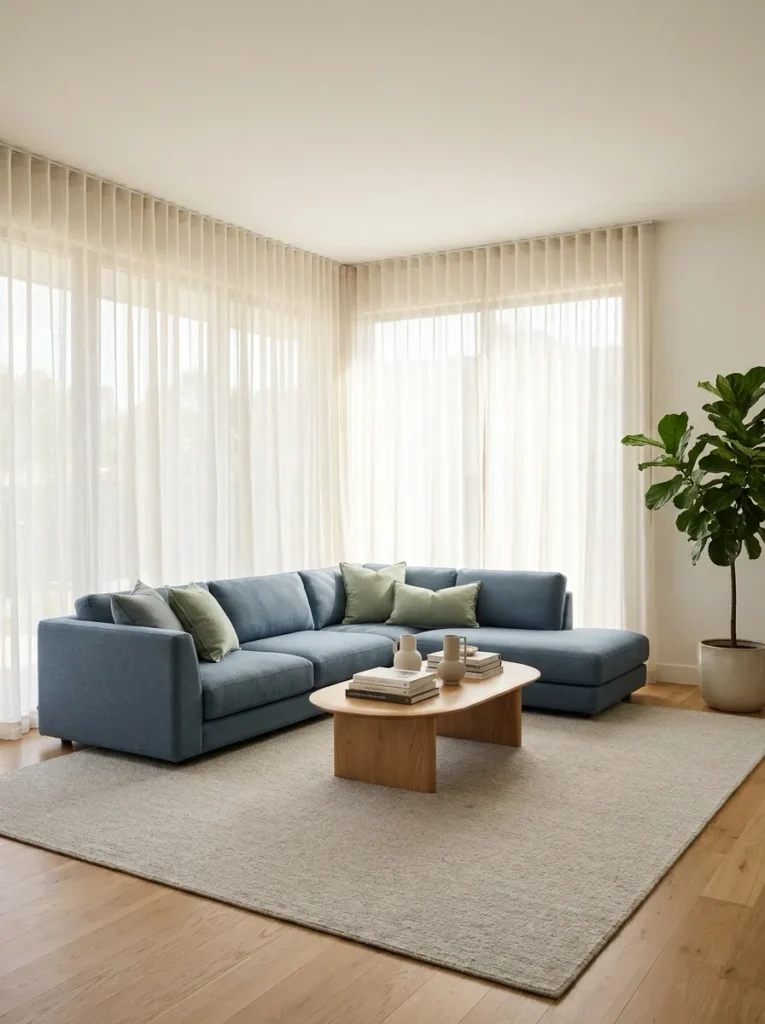 window facing sectional corner sofa design 2026