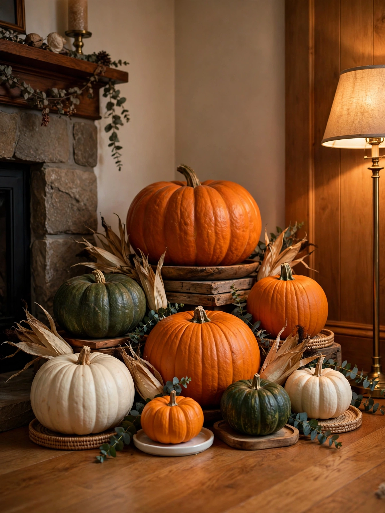 11 halloween room decor ideas 2026 pumpkin clusters