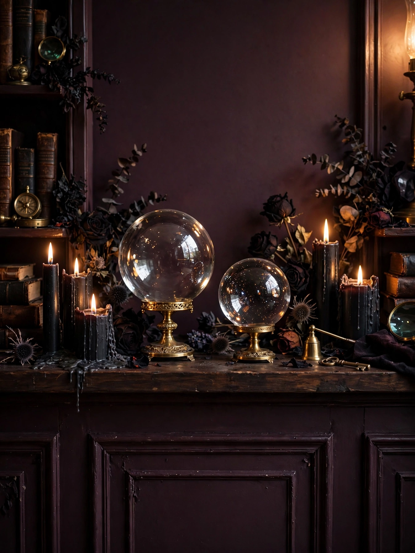 18 halloween mantle decor ideas 2026 crystal ball accents