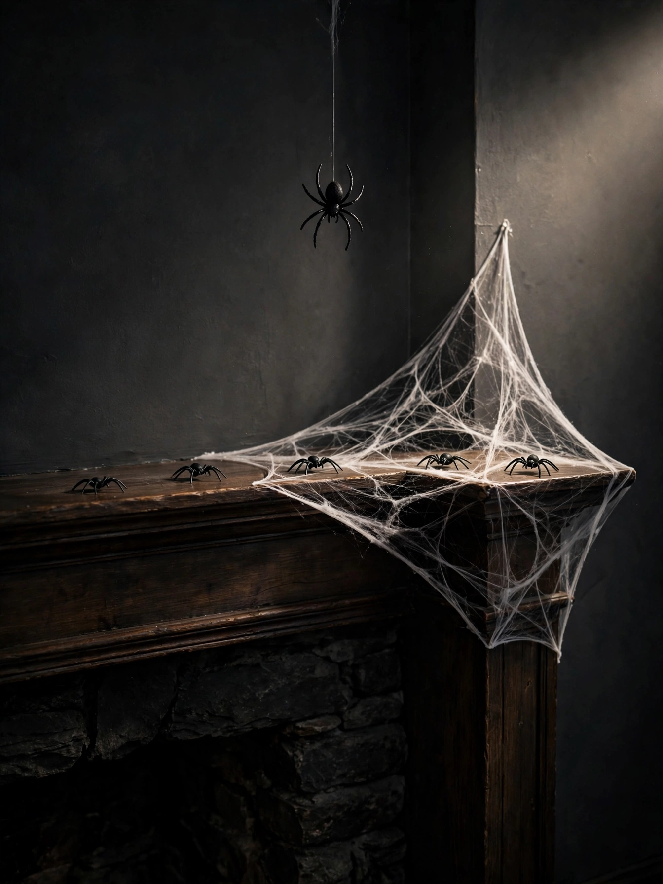 21 halloween mantle decor ideas 2026 spider web accents